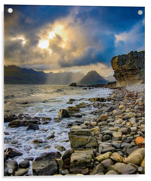Elgol, Isle of Skye, Scotland Acrylic by Andrew Sharpe