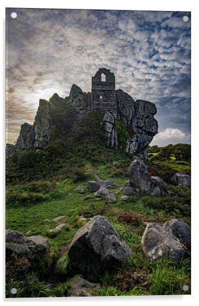 Roche Rock, Cornwall Acrylic by Andrew Sharpe