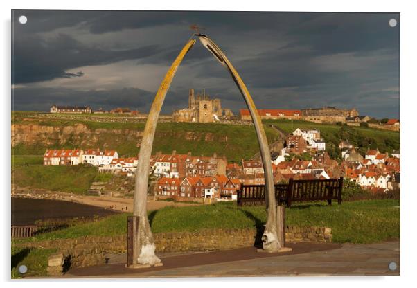 The whalebone arch, Whitby Acrylic by Andrew Sharpe