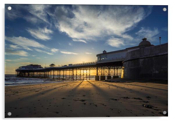 Dawn over Cromer Pier, Norfolk Acrylic by Andrew Sharpe