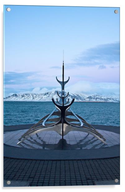 Sun Voyager, Reykjvik, Iceland Acrylic by David Tanner