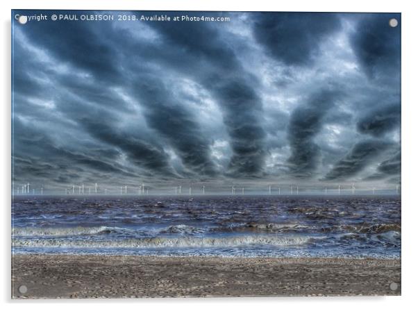 East coast storm Acrylic by PAUL OLBISON