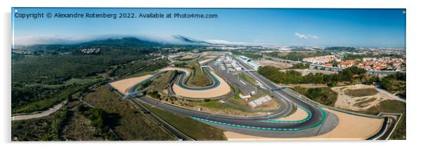 Aeirial view of Autodromo do Estoril Acrylic by Alexandre Rotenberg