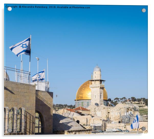 Dome of the Rock, Jerusalem Acrylic by Alexandre Rotenberg