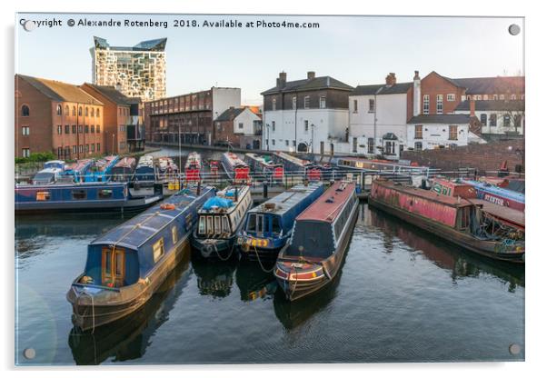 Gas Street Basin, Birmingham Acrylic by Alexandre Rotenberg