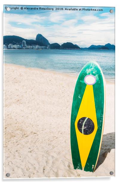 Brazilian Standup Paddle Acrylic by Alexandre Rotenberg