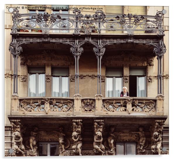 Art Nouveau Italian Architecture Acrylic by Alexandre Rotenberg