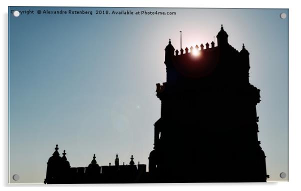 Silhouette of Belem Tower, or the "Tower of St Vin Acrylic by Alexandre Rotenberg