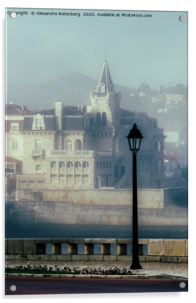 Foggy Cascais Bay, Portugal Acrylic by Alexandre Rotenberg