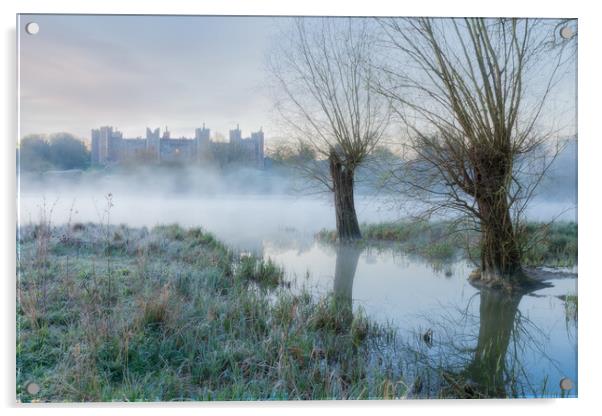 Framlingham Castle Acrylic by Daniel Farrington