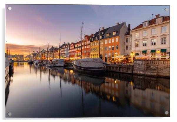 Nyhavn, Copenhagen Acrylic by Daniel Farrington