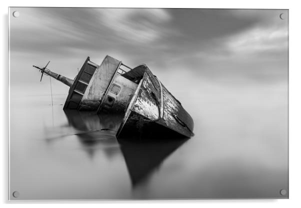 Ship Wreck Acrylic by Daniel Farrington