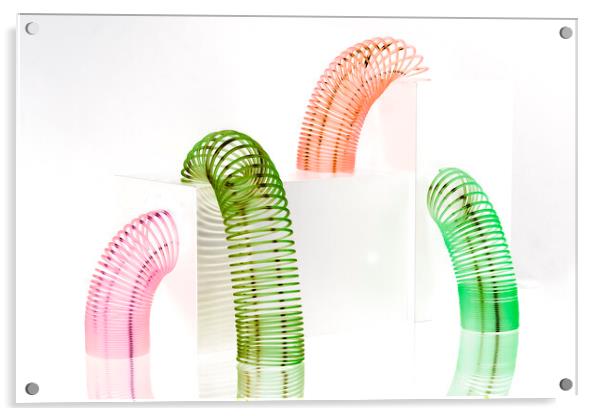 Slinky Set 2 Acrylic by Kelly Bailey