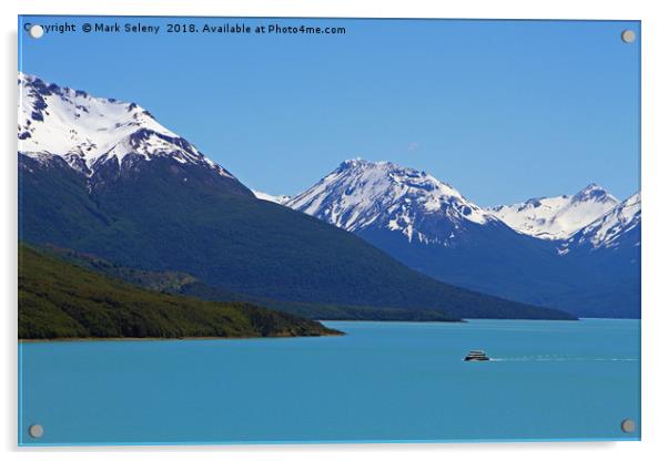 Lake Argentina near Perito Moreno Glacier Acrylic by Mark Seleny