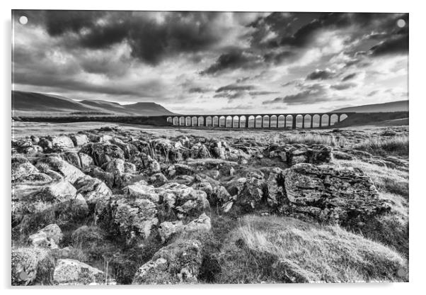 Ribblehead Viaduct Acrylic by Tony Keogh