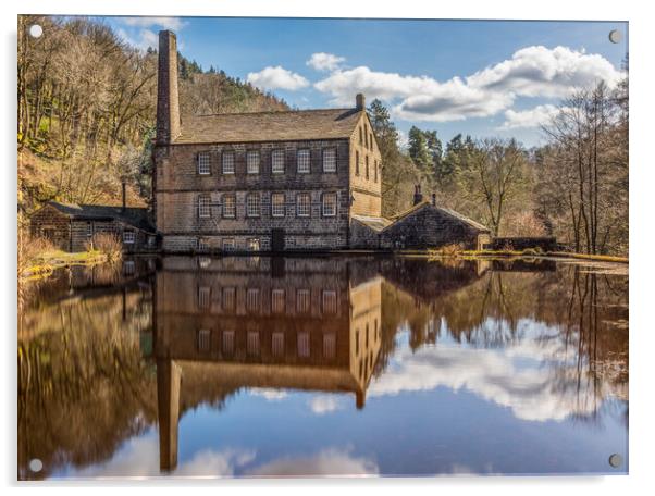 Gibson Mill at Hardcastle Crags  Acrylic by Tony Keogh