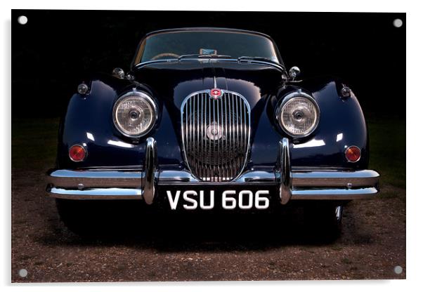 Classic Jaguar XK150 Acrylic by Donnie Canning