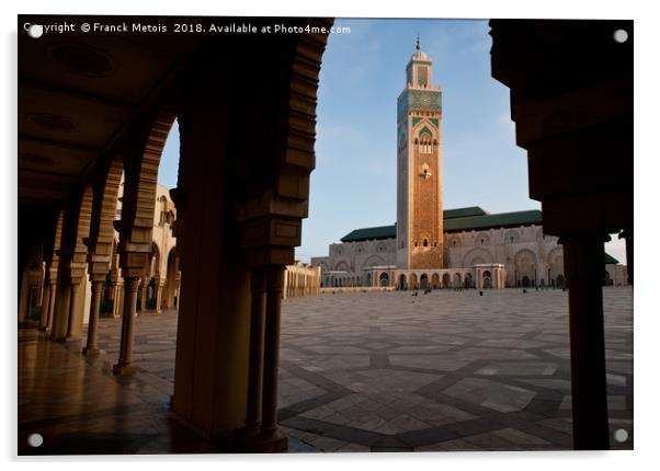 Hassan II mosque Acrylic by Franck Metois