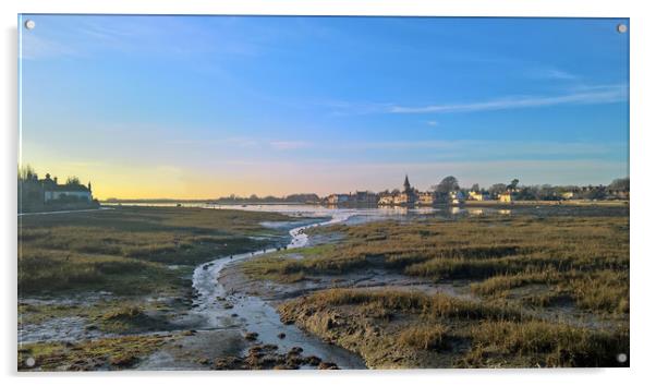 Bosham at Low Tide Acrylic by Richard May