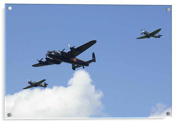 Battle of Britain Mamorial Flight Acrylic by Randal Cheney