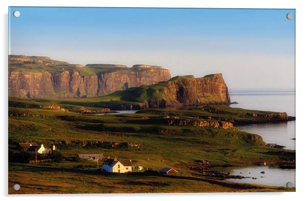 Scottish landscape, Eabost, Skye, Scotland, UK  Acrylic by Linda More