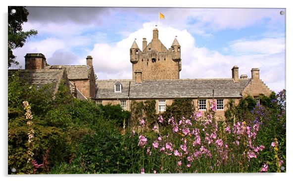 Cawdor Castle and gardens, Scotland Acrylic by Linda More