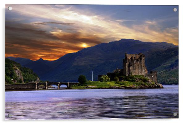 Eilean Donan Castle Acrylic by Linda More