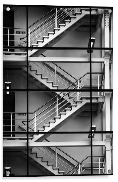 Staircase Acrylic by Aidan Mincher