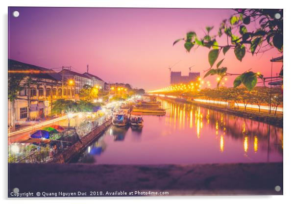 Binh Dong Harbour Acrylic by Quang Nguyen Duc