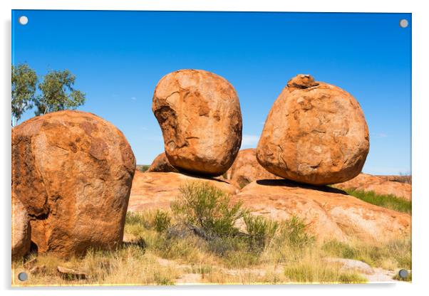 Devils Marbles Acrylic by Andrew Michael