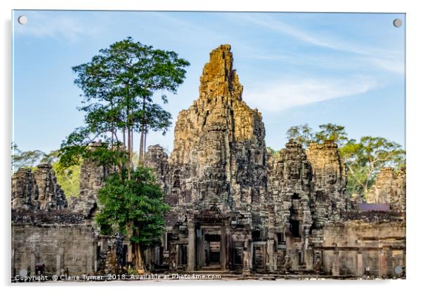 Bayon temple Acrylic by Claire Turner