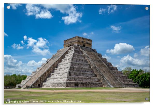 El Castillo Acrylic by Claire Turner