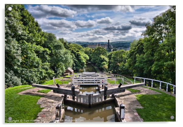 Bingley 5-rise Locks Acrylic by Tom Holmes