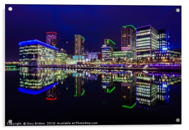 Media City  Acrylic by Gary Britton