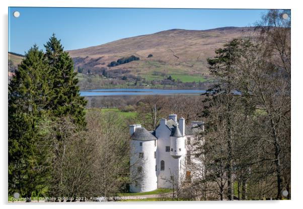 Edinample Castle, Scotland Acrylic by Graham Dobson