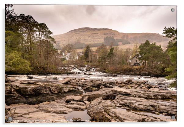 The Falls of Lochart, Scotland Acrylic by Graham Dobson