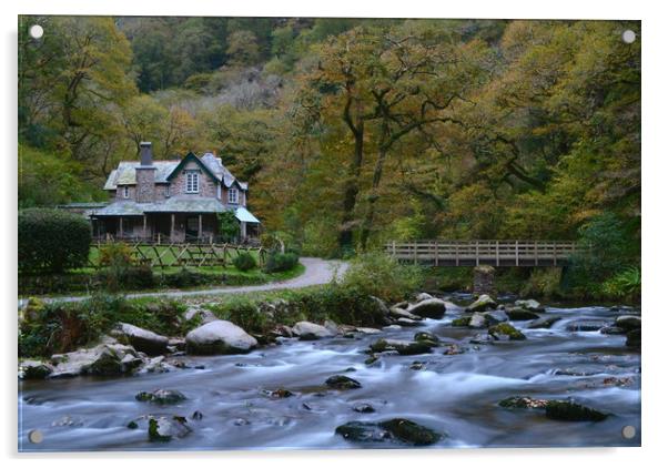 Watersmeet House Acrylic by David Neighbour