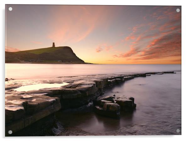 Central Ledge Sunrise Acrylic by David Neighbour