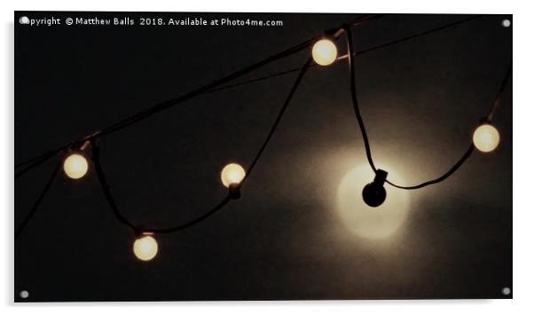        Supermoon Thinks its A Lightbulb            Acrylic by Matthew Balls