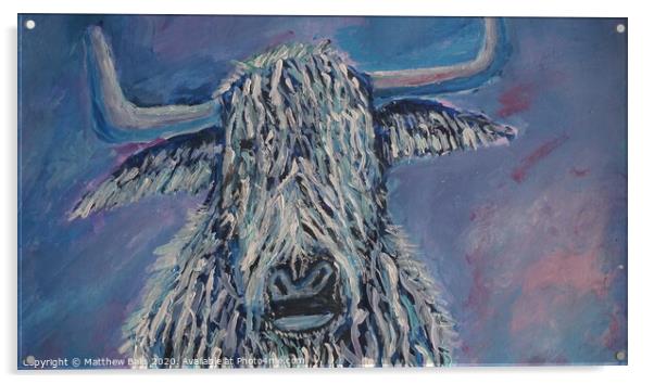 Purple Cow Acrylic by Matthew Balls