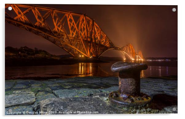 Forth Bridge Acrylic by Douglas Milne