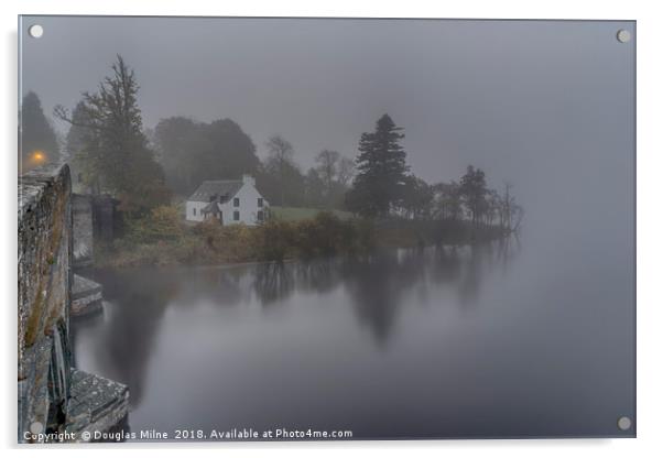 Kenmore: Where River Tay Leaves Loch Tay Acrylic by Douglas Milne