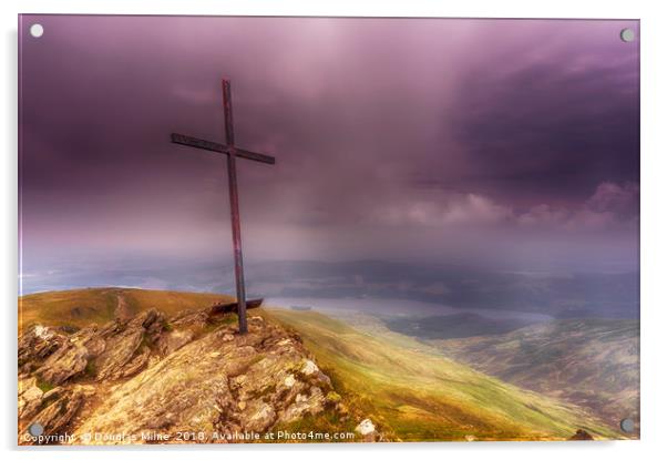 The Cross, Ben Ledi, Scotland Acrylic by Douglas Milne