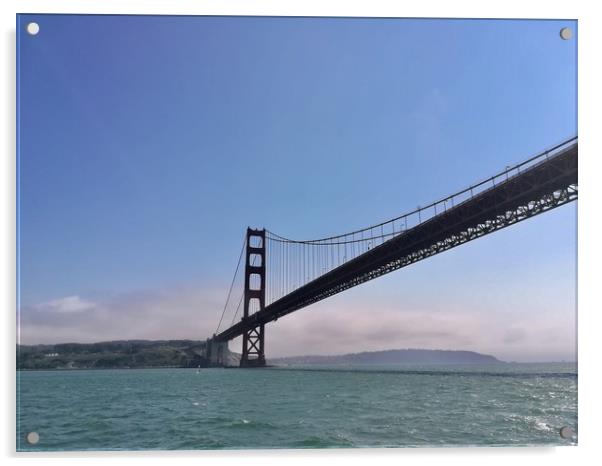 Golden Gate Bridge Acrylic by Tom Baughen