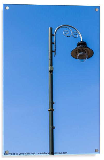 Single street lamp Acrylic by Clive Wells
