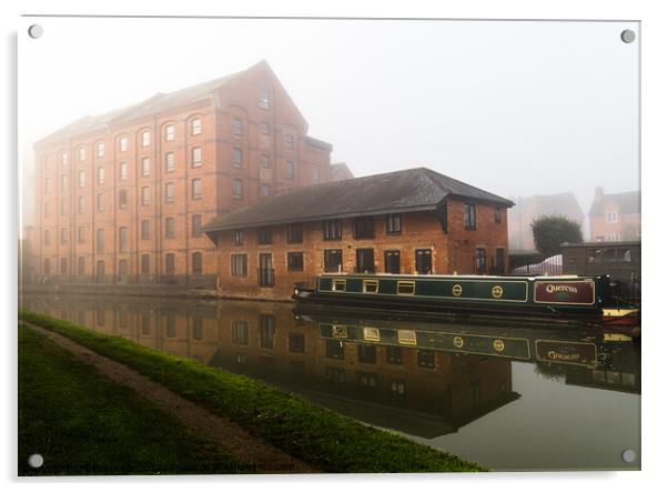 Mist over the old warehouse Acrylic by Clive Wells