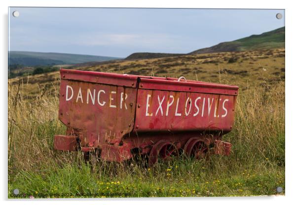 Explosivies wagon Acrylic by Clive Wells