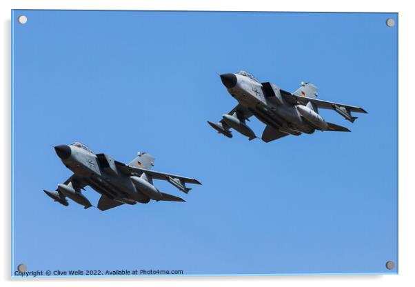 A pair of German Tornados Acrylic by Clive Wells