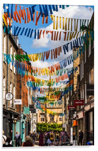 Street bunting Acrylic by Clive Wells