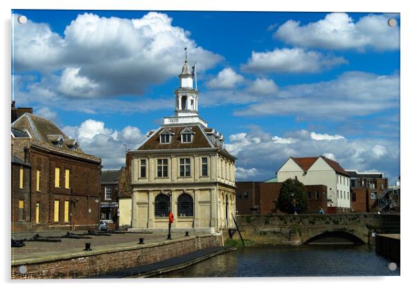 Customs House in Kings Lynn Acrylic by Clive Wells